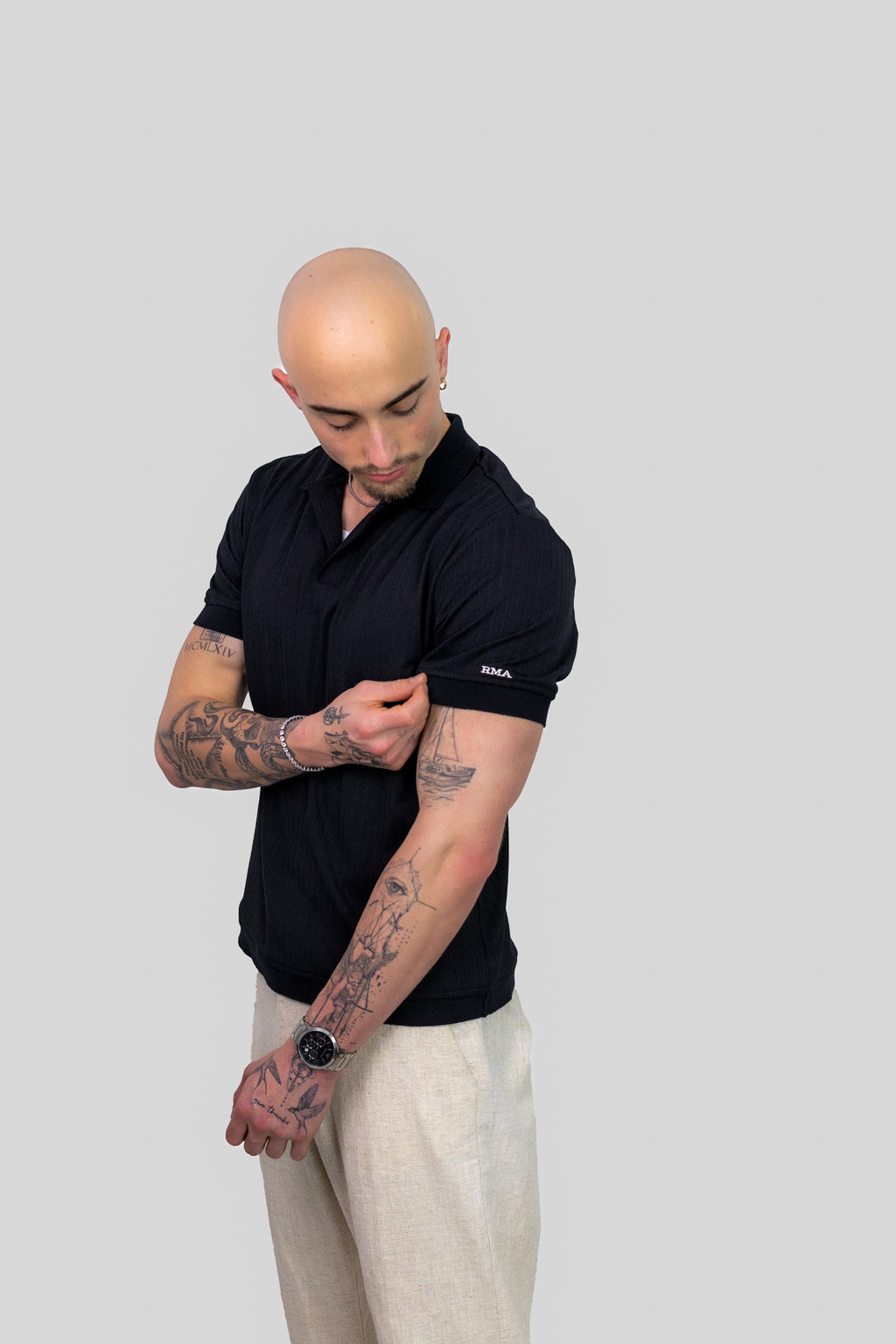 The Somaro Polo Charcoal